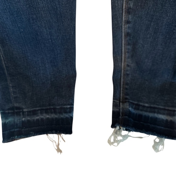 Spanx Womens Medium Pull On Distressed Raw Hem Mid Rise Skinny Jeans - Picture 4 of 6